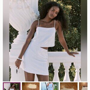 Abercrombie sequin squareneck set, Size L